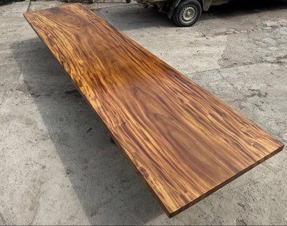 15 FT x 40'' Acacia Conference Table | One-Piece Slab Luxury Wood Tables