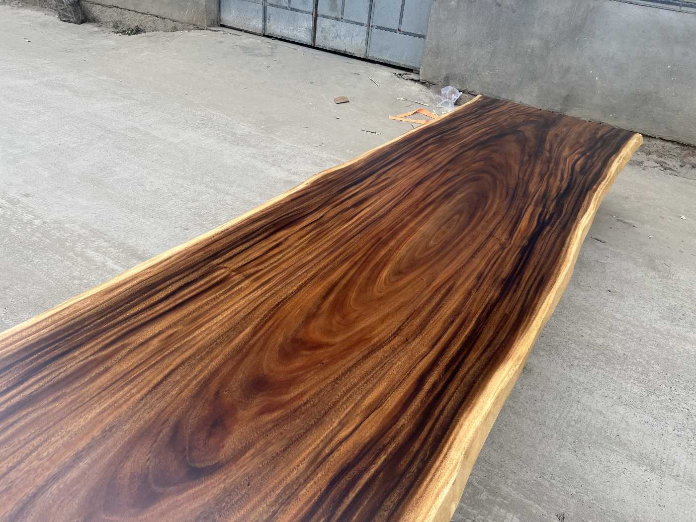 14 FT x 46'' Acacia Conference Table | One-Piece Slab Luxury Wood Tables