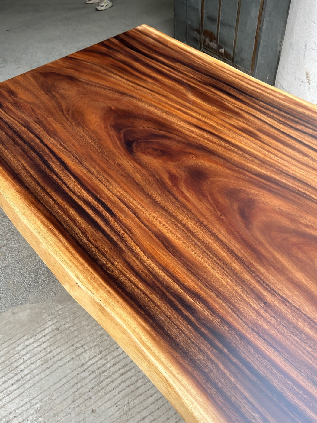 14 FT x 46'' Acacia Conference Table | One-Piece Slab Luxury Wood Tables