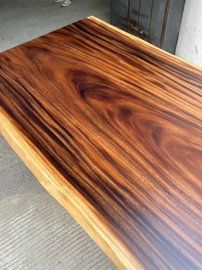 14 FT x 46'' Acacia Conference Table | One-Piece Slab Luxury Wood Tables