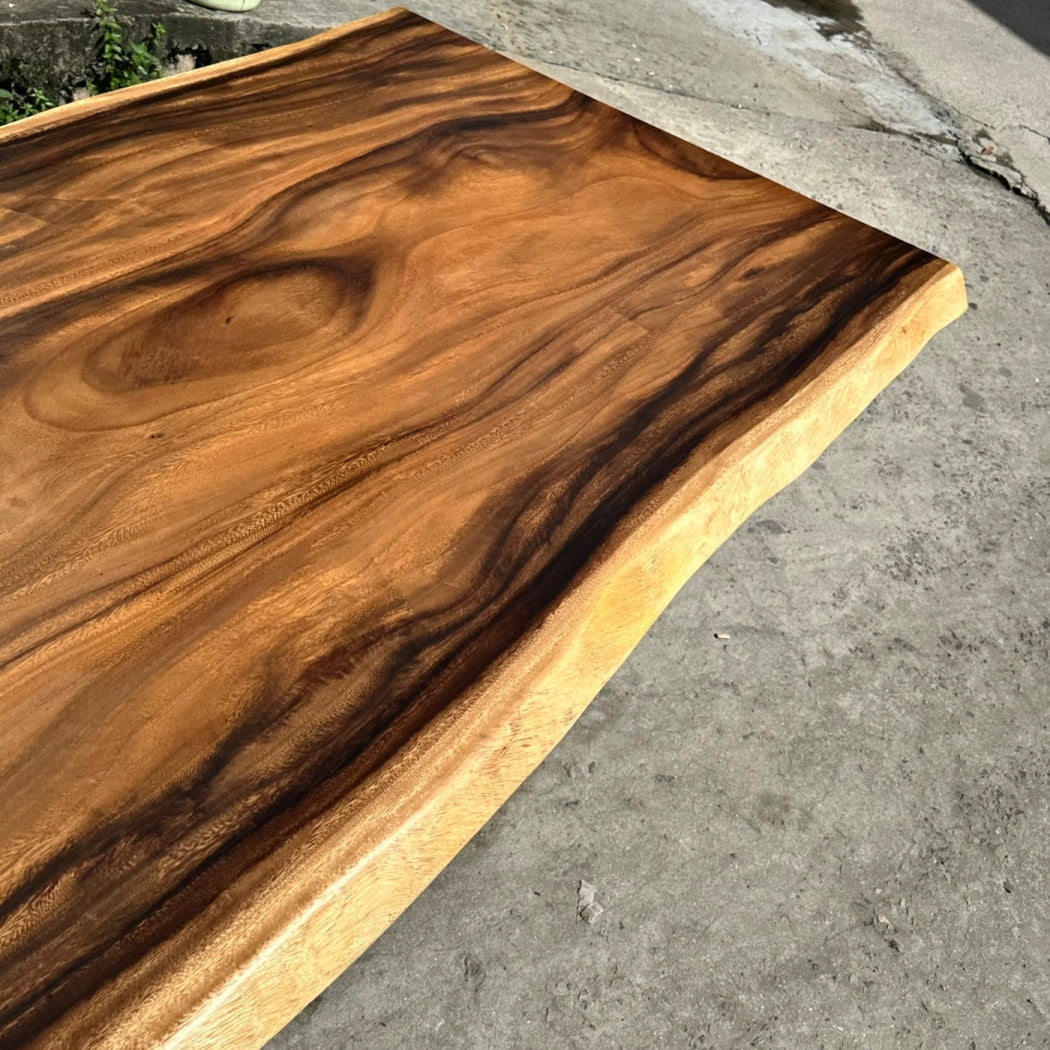 15 FT x 45'' Acacia Conference Table | One-Piece Slab Luxury Wood Tables