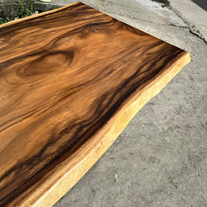 15 FT x 45'' Acacia Conference Table | One-Piece Slab Luxury Wood Tables