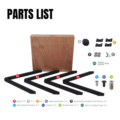 Modern Industrial Black Spider Steel Dining Table Legs