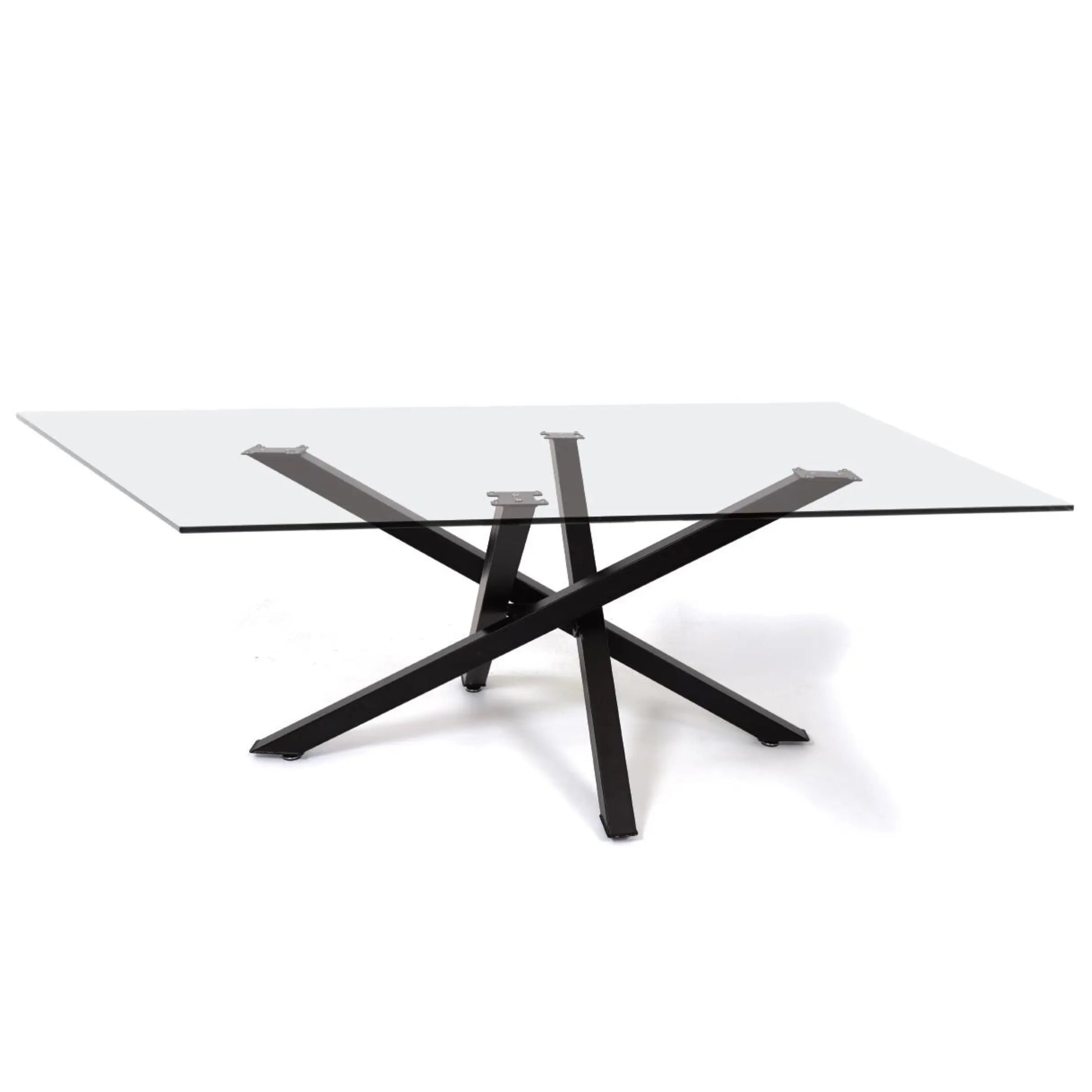 Premium Crossed Metal Table Bases, Engineered for Strength, Support up to 1500 lbs, L 53'' x W 26''x H 28'' Luxury Wood Tables