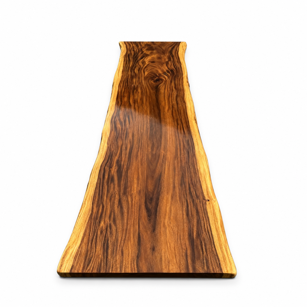 Fiji Acacia Live Edge Slab Table with Modern Spider Steel Base Extra-Long Solid Wood Conference Table (Copy) Luxury Wood Tables