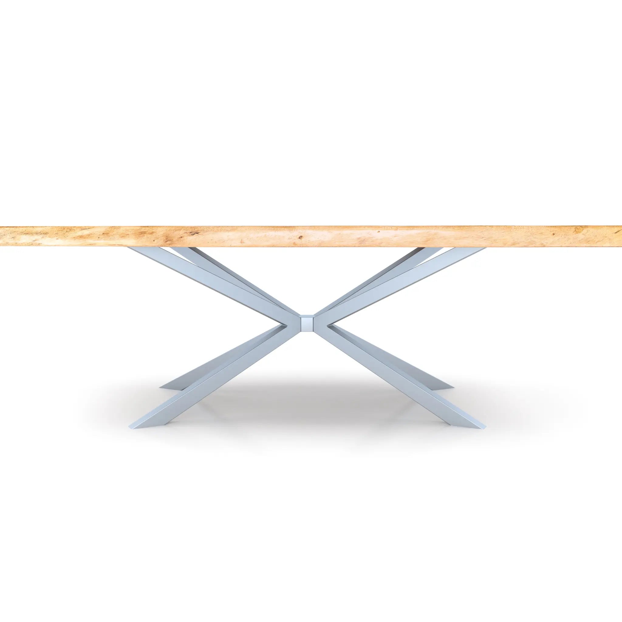 Spider Steel Dining Table Legs Silver Luxury Wood Tables