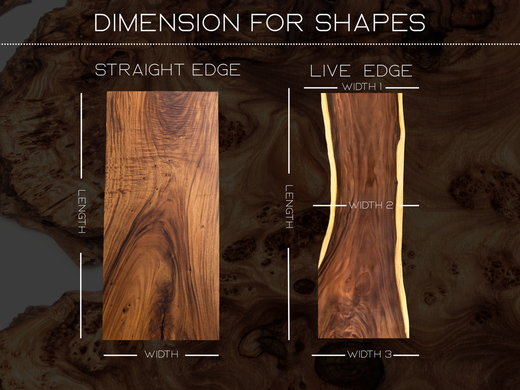 One of a Kind Straight Edge Acacia Dining Table  78" Luxury Wood Tables