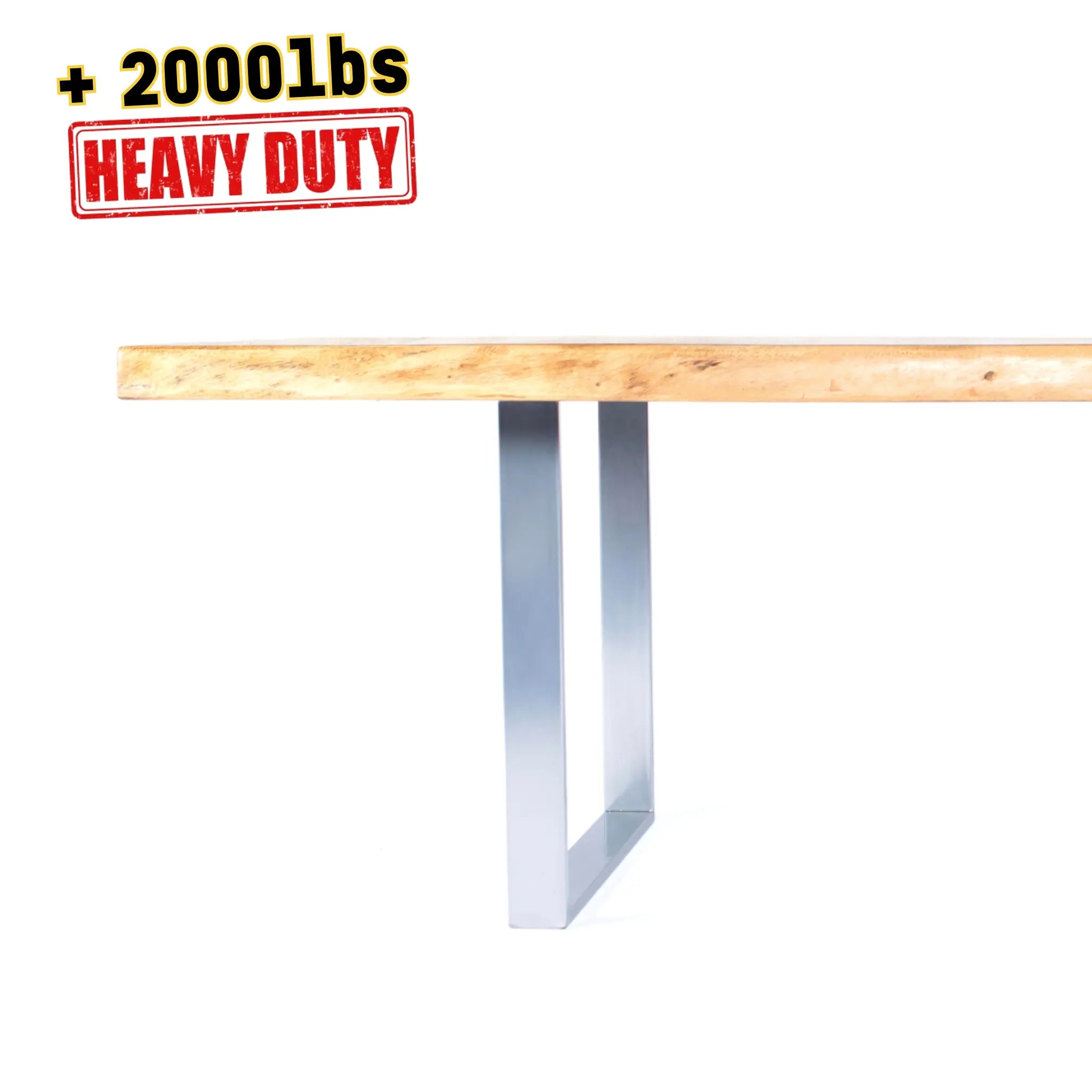 U Shape Dining Table Legs Silver Luxury Wood Tables