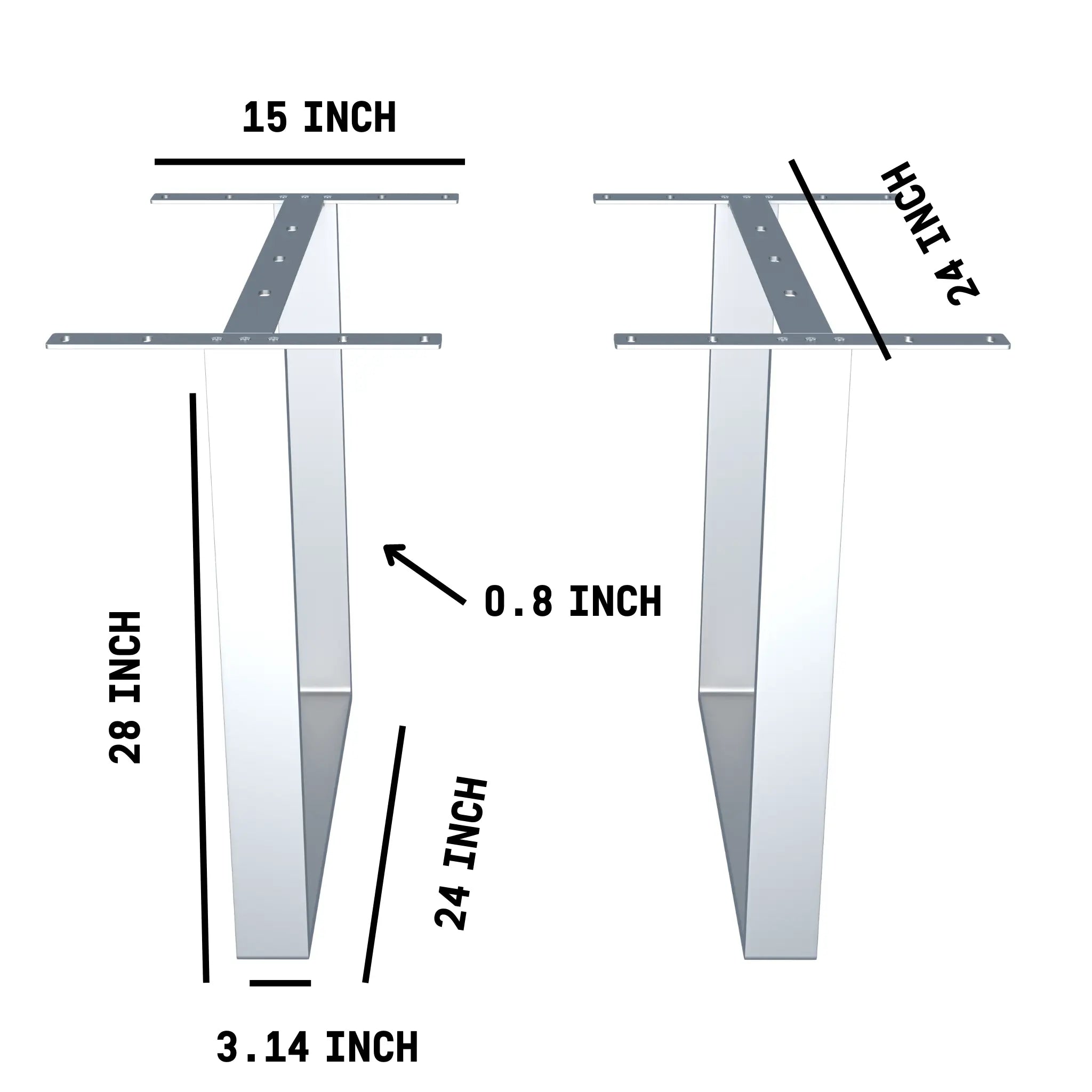 U Shape Dining Table Legs Silver Luxury Wood Tables