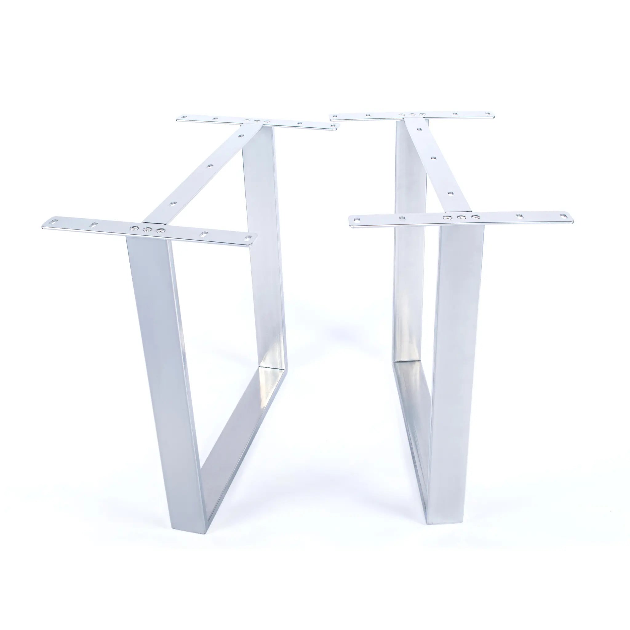 U Shape Dining Table Legs Silver Luxury Wood Tables