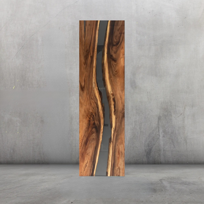 BIG SALE 13ft Luxury Clear River Epoxy Walnut Wood Finish Style Resin Epoxy River Dining Table Luxury Wood Tables