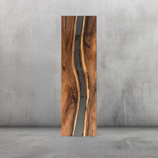 BIG SALE 13ft Luxury Clear River Epoxy Walnut Wood Finish Style Resin Epoxy River Dining Table Luxury Wood Tables