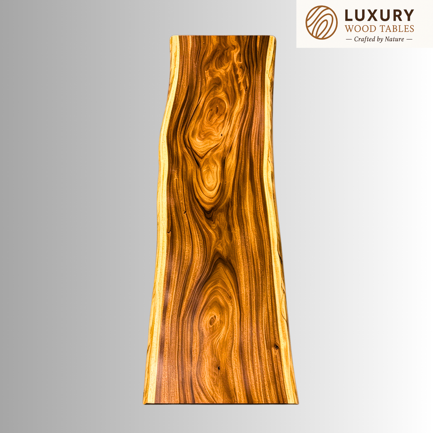 11 FT x 41'' Acacia Conference Table | One-Piece Slab Luxury Wood Tables