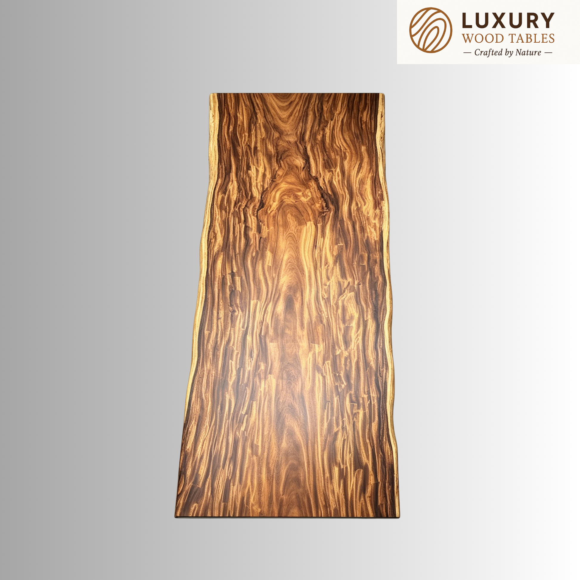 13 FT x 43'' Acacia Conference Table | One-Piece Slab Luxury Wood Tables
