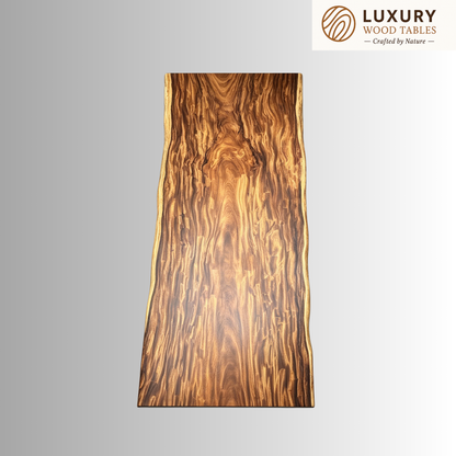 13 FT x 43'' Acacia Conference Table | One-Piece Slab Luxury Wood Tables