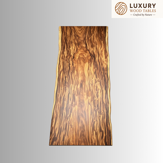 13 FT x 43'' Acacia Conference Table | One-Piece Slab Luxury Wood Tables