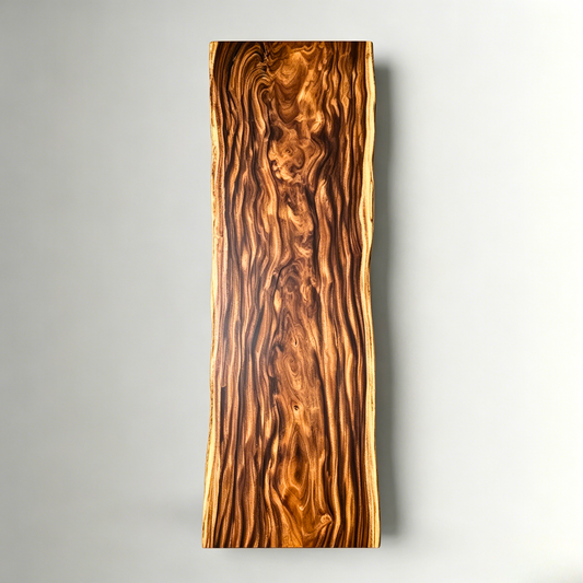 12 FT x 41'' Acacia Conference Table | One-Piece Slab Luxury Wood Tables