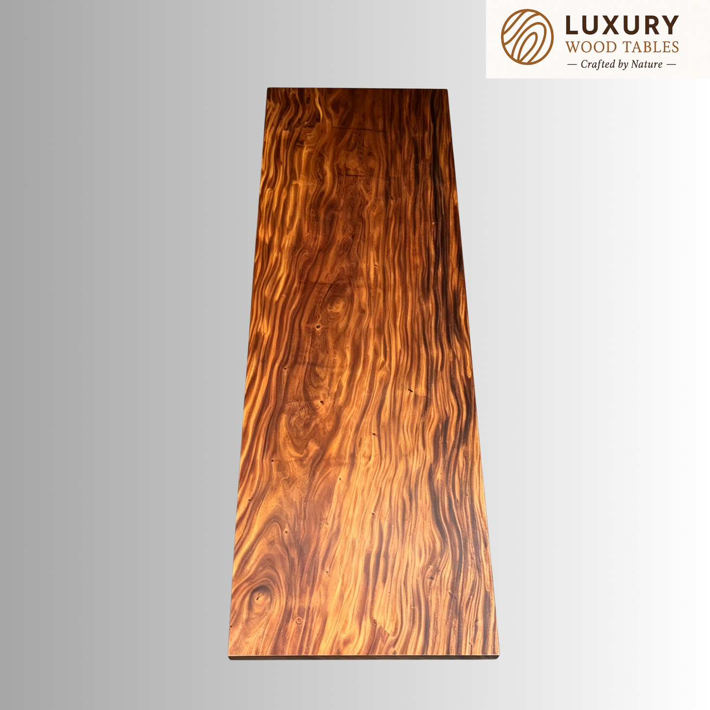 16.4 FT x 47.2'' Acacia Conference Table | One-Piece Slab Luxury Wood Tables