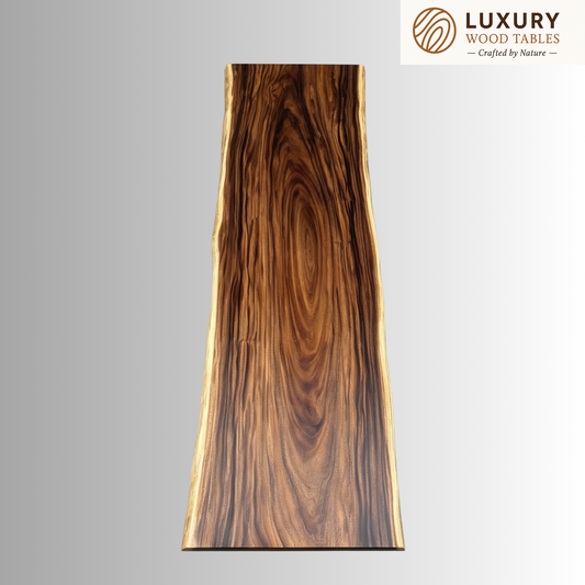 14 FT x 46'' Acacia Conference Table | One-Piece Slab Luxury Wood Tables
