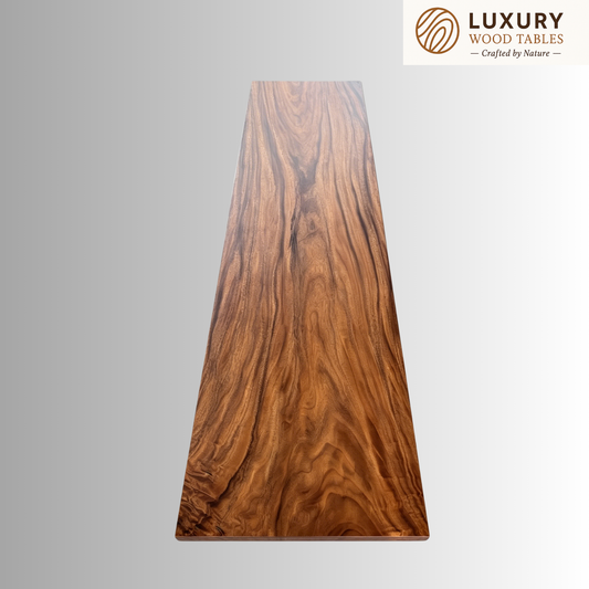 15 FT x 42'' Acacia Conference Table | One-Piece Slab Luxury Wood Tables