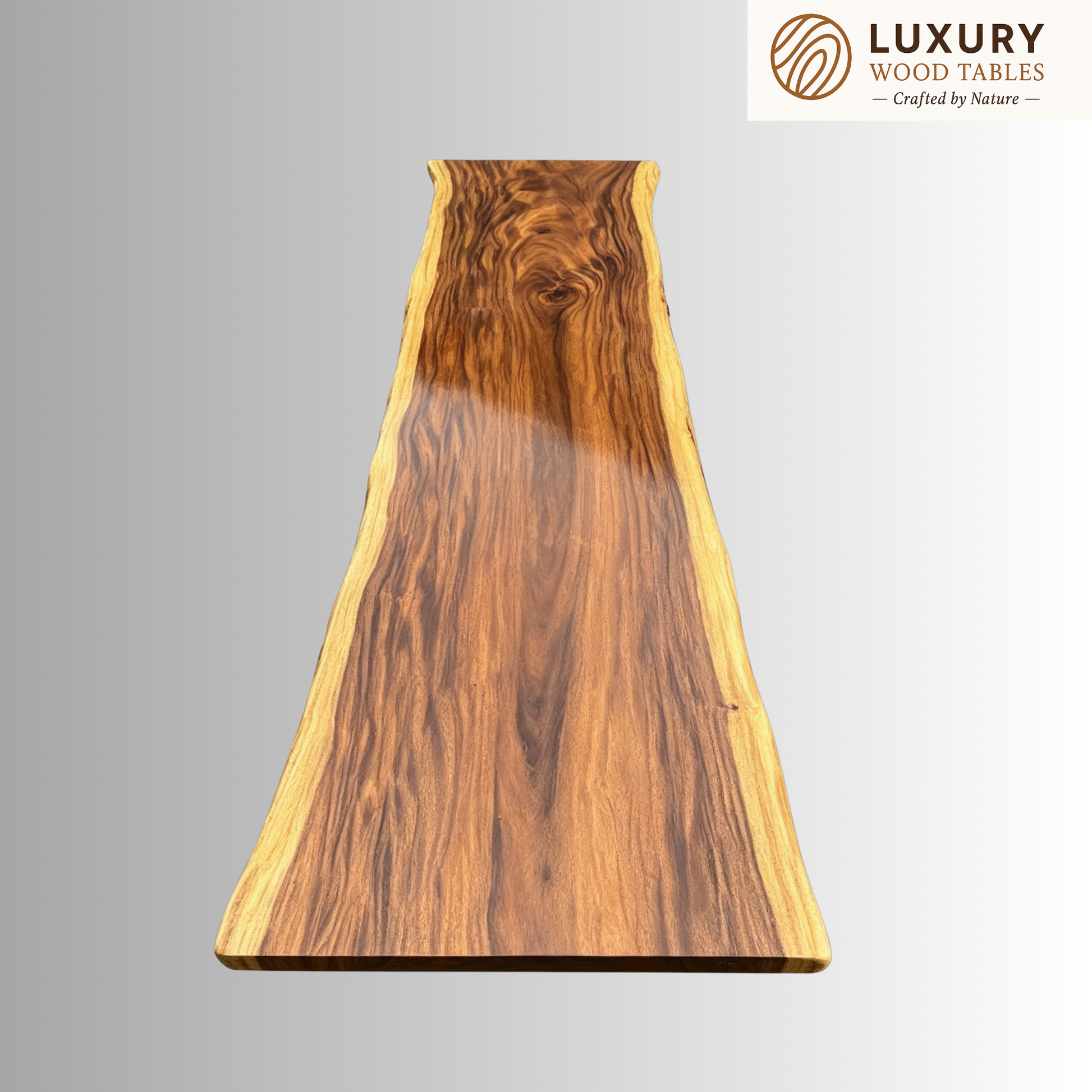 13 FT x 42'' Acacia Conference Table | One-Piece Slab Luxury Wood Tables