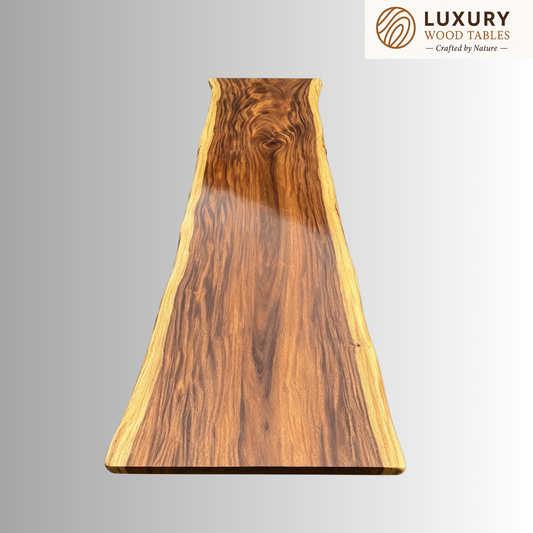 13 FT x 42'' Acacia Conference Table | One-Piece Slab Luxury Wood Tables