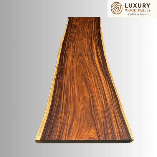 15 FT x 40'' Acacia Conference Table | One-Piece Slab Luxury Wood Tables
