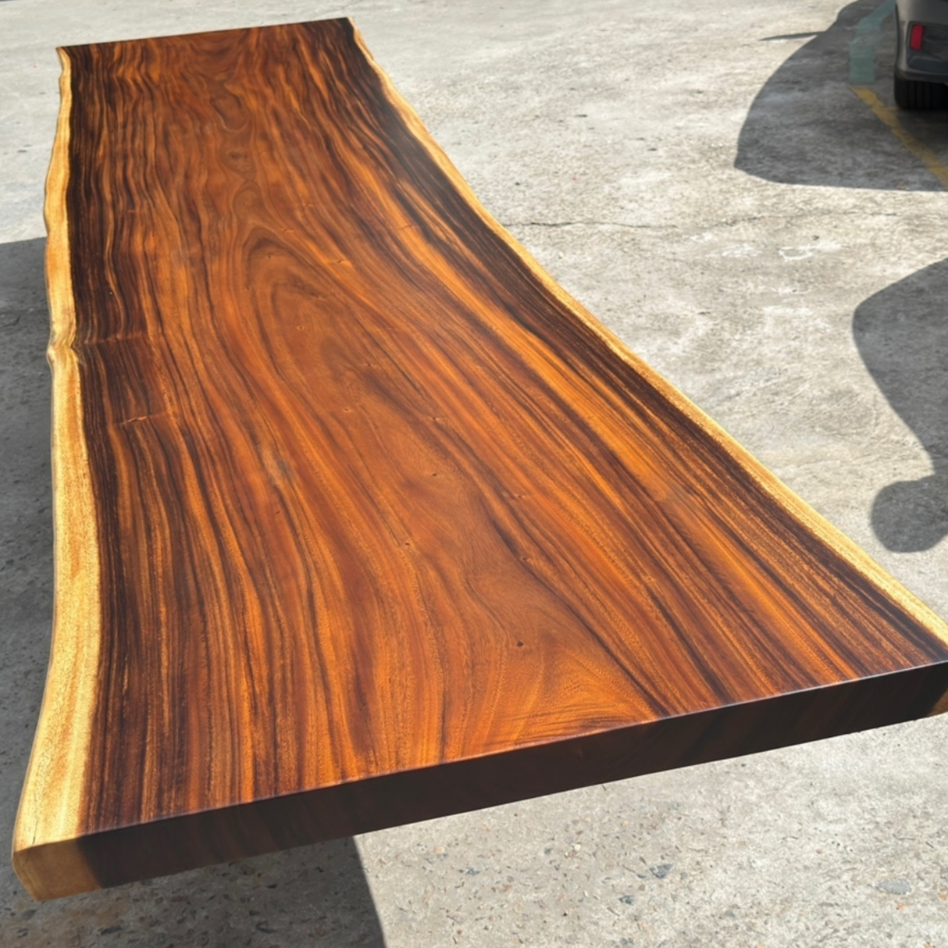 15 FT x 40'' Acacia Conference Table | One-Piece Slab Luxury Wood Tables