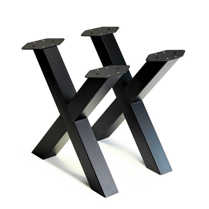 Bench&Coffee Legs X-Shaped Steel Bench Legs Luxury Wood Tables