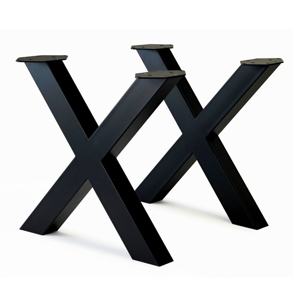 Bench&Coffee Legs X-Shaped Steel Bench Legs Luxury Wood Tables