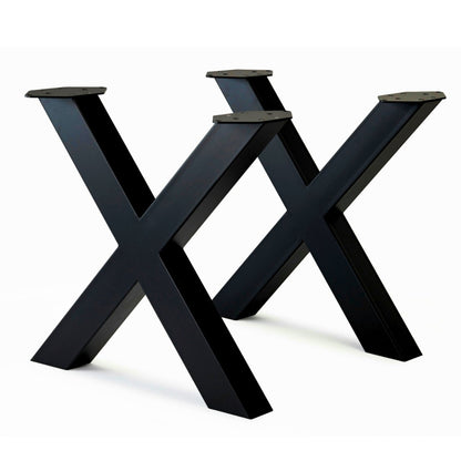 Bench&Coffee Legs X-Shaped Steel Bench Legs Luxury Wood Tables