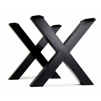 Bench&Coffee Legs X-Shaped Steel Bench Legs Luxury Wood Tables