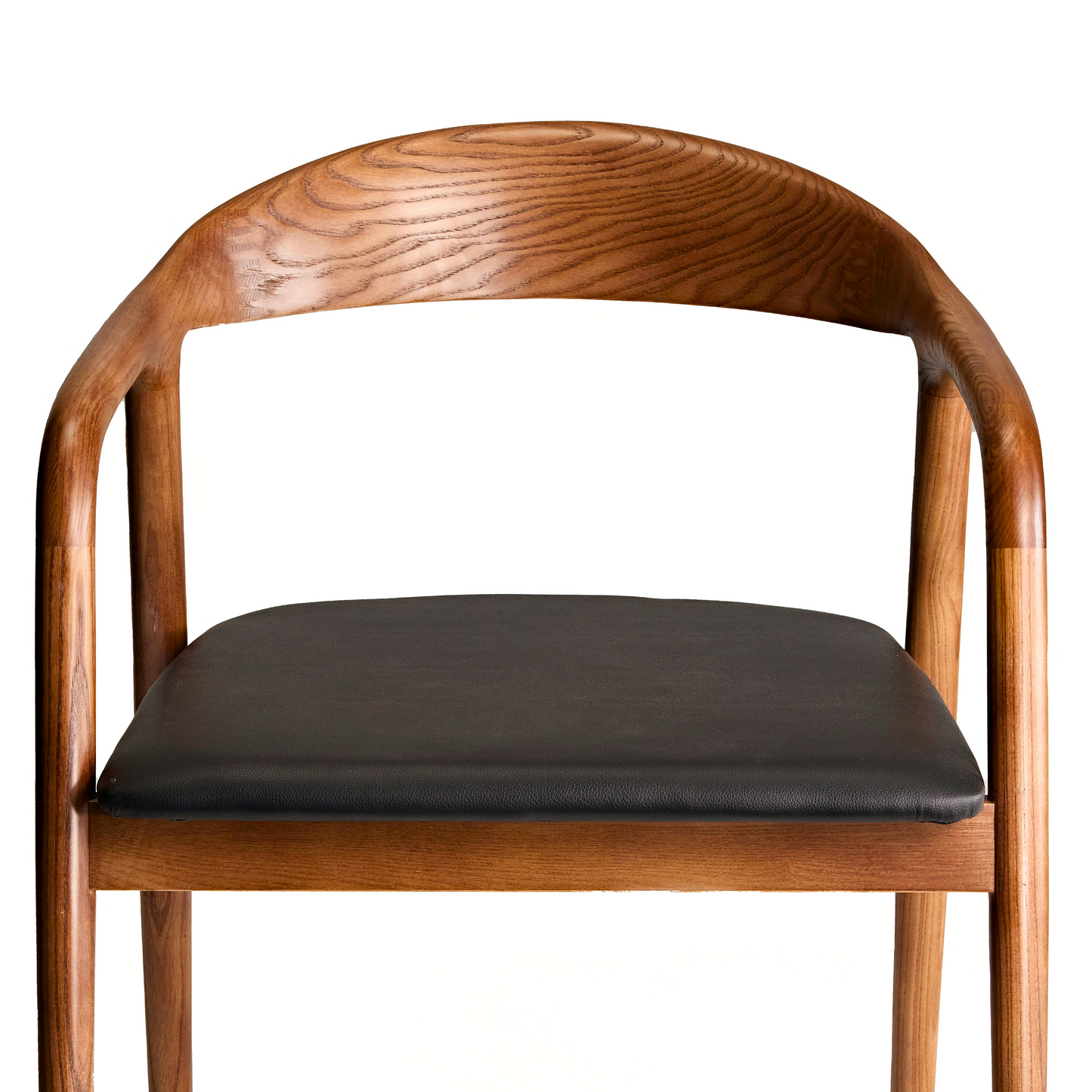 Ready to Ship Solid Ashwood Hans Chair with White Leather(SET OF 2 PCS)