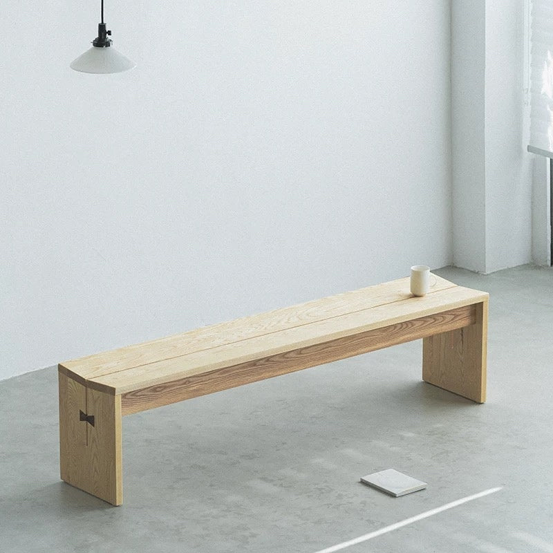 Ashwood Bench Waterfall Design - Live Edge Furniture