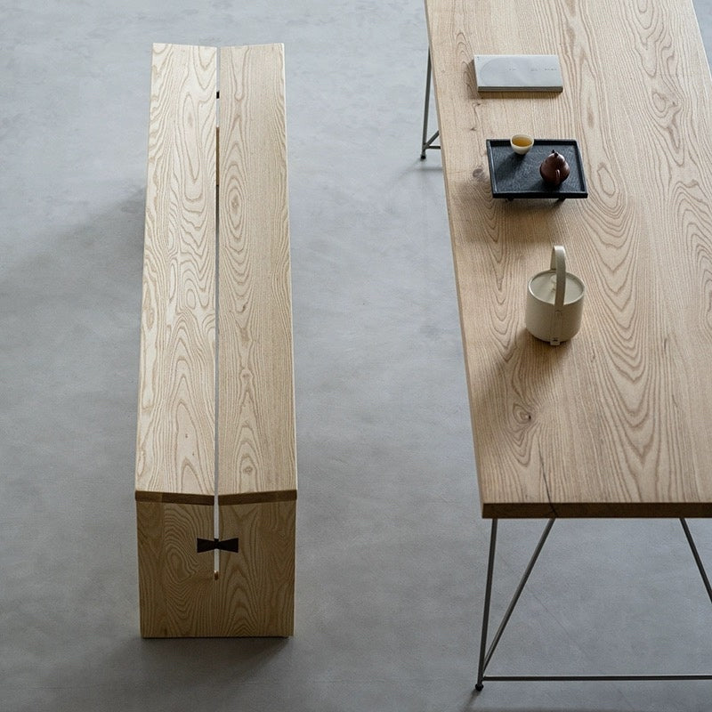 Ashwood Bench Waterfall Design - Live Edge Furniture