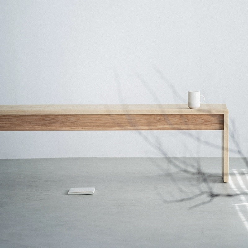 Ashwood Bench Waterfall Design - Live Edge Furniture