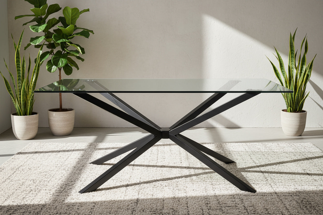 Spider Table Base –  Heavy-Duty Steel, 1500 lbs Capacity Luxury Wood Tables