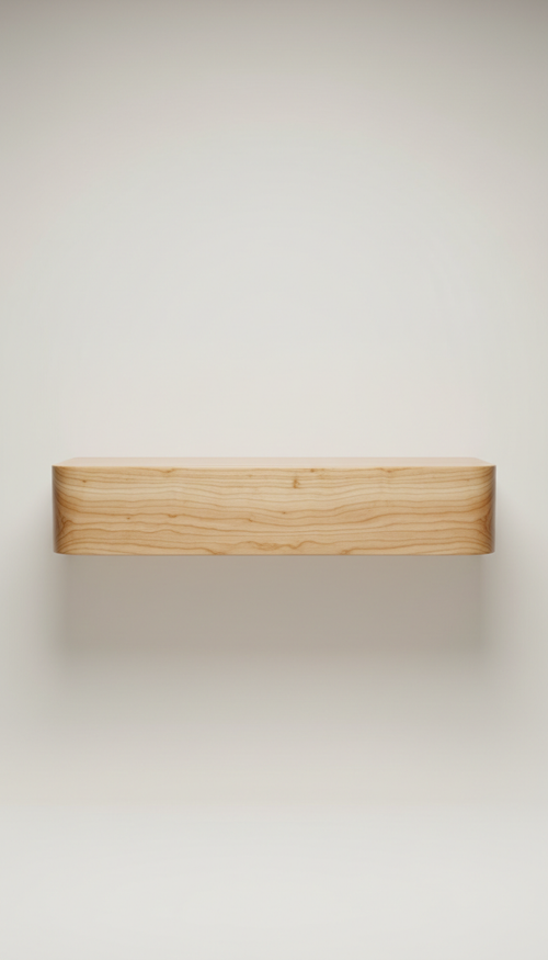 Custom Maple Console Shelf Luxury Wood Tables