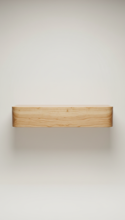 Custom Maple Console Shelf Luxury Wood Tables