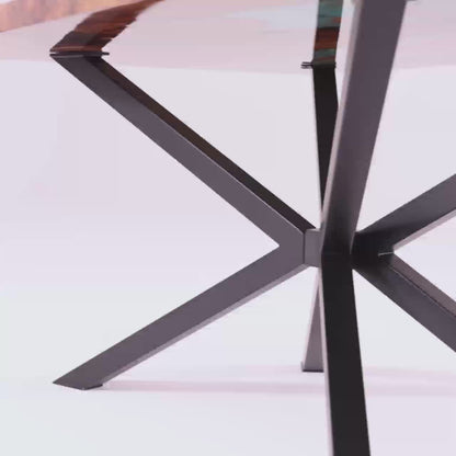 Modern Industrial Black Spider Steel Dining Table Legs