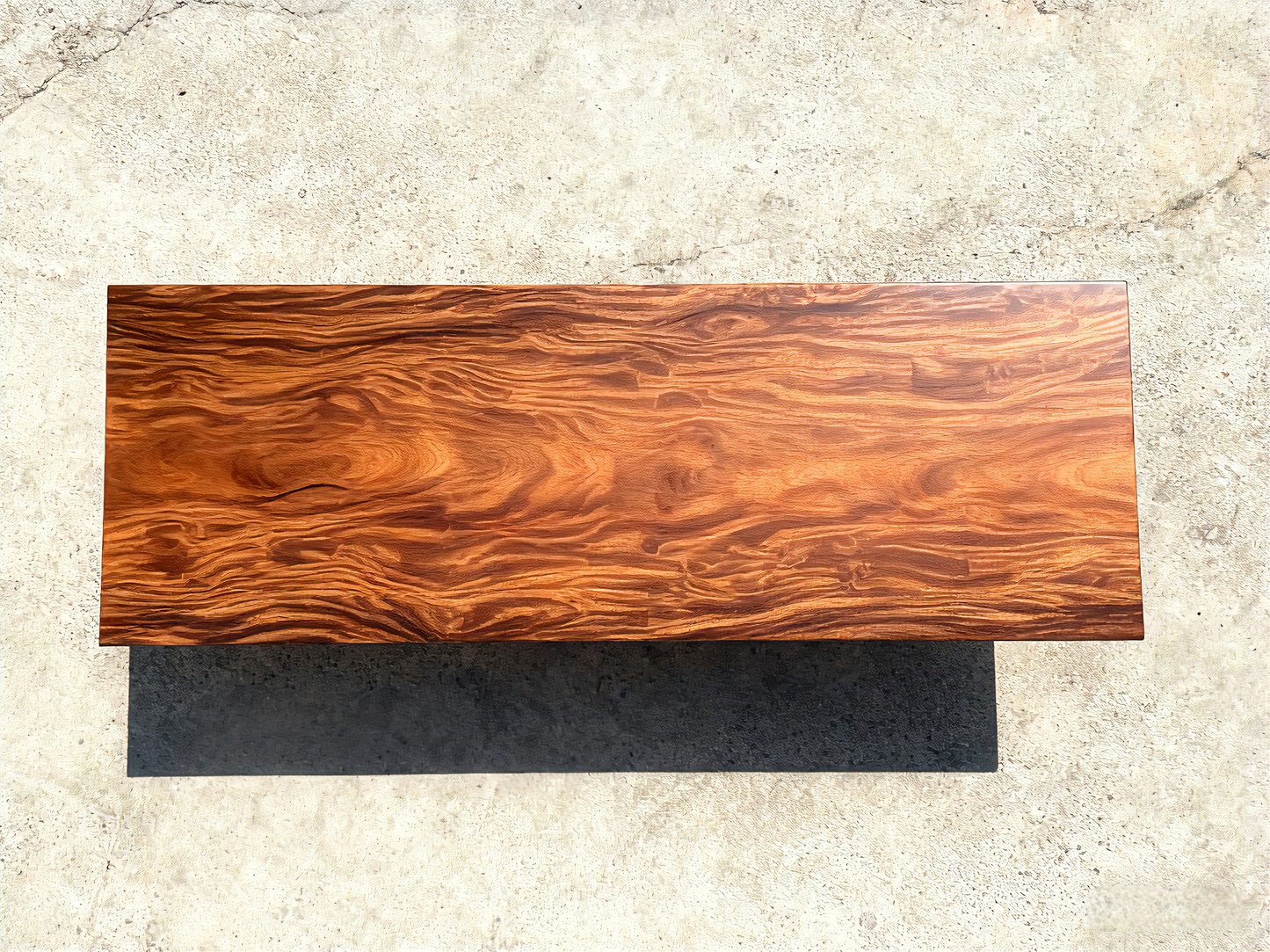Top Quality Pick! One of a Kind Straight Edge Acacia Dining Table 133'' Luxury Wood Tables