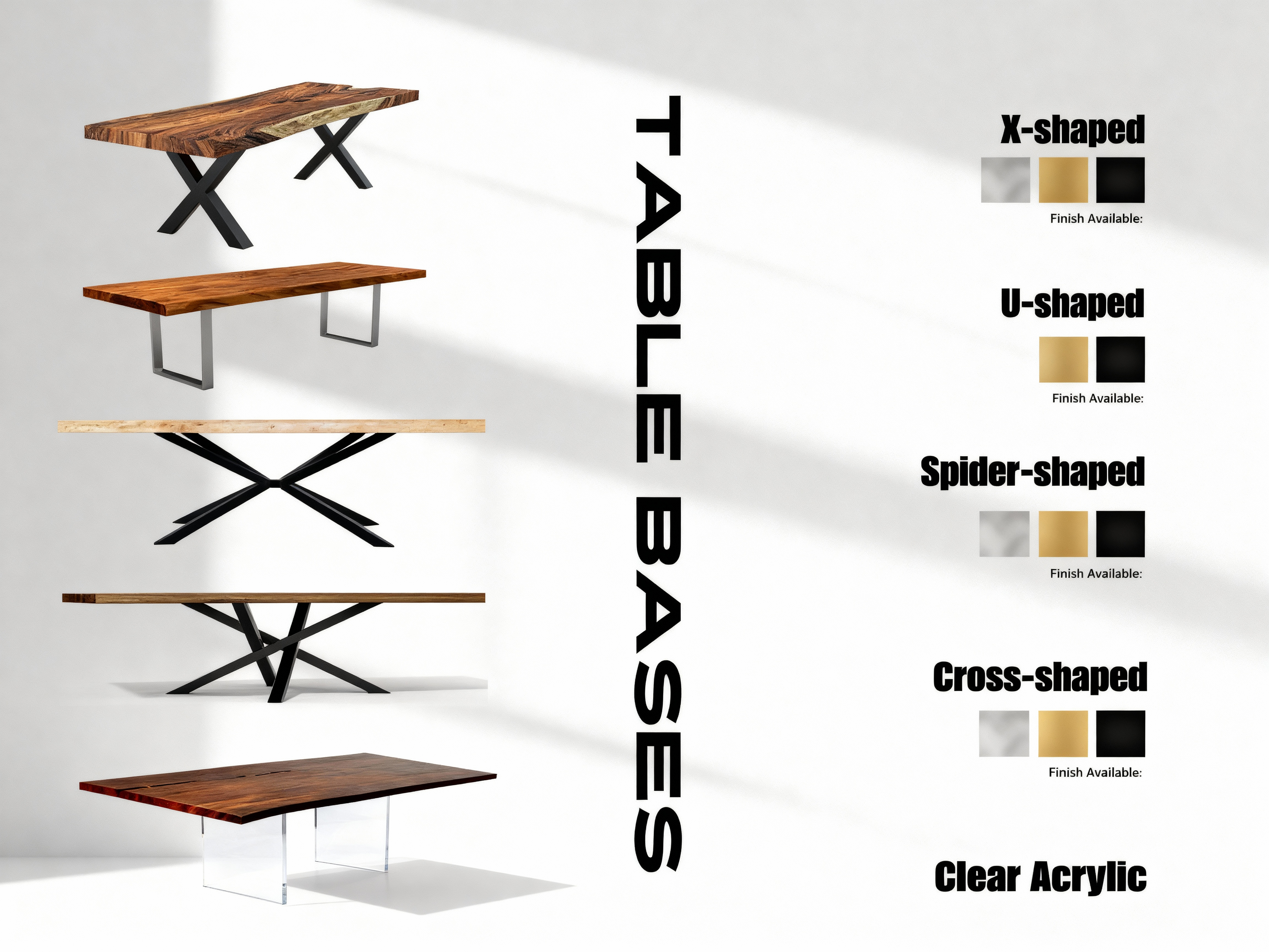 One of a Kind Straight Edge Acacia Dining Table  78" Luxury Wood Tables