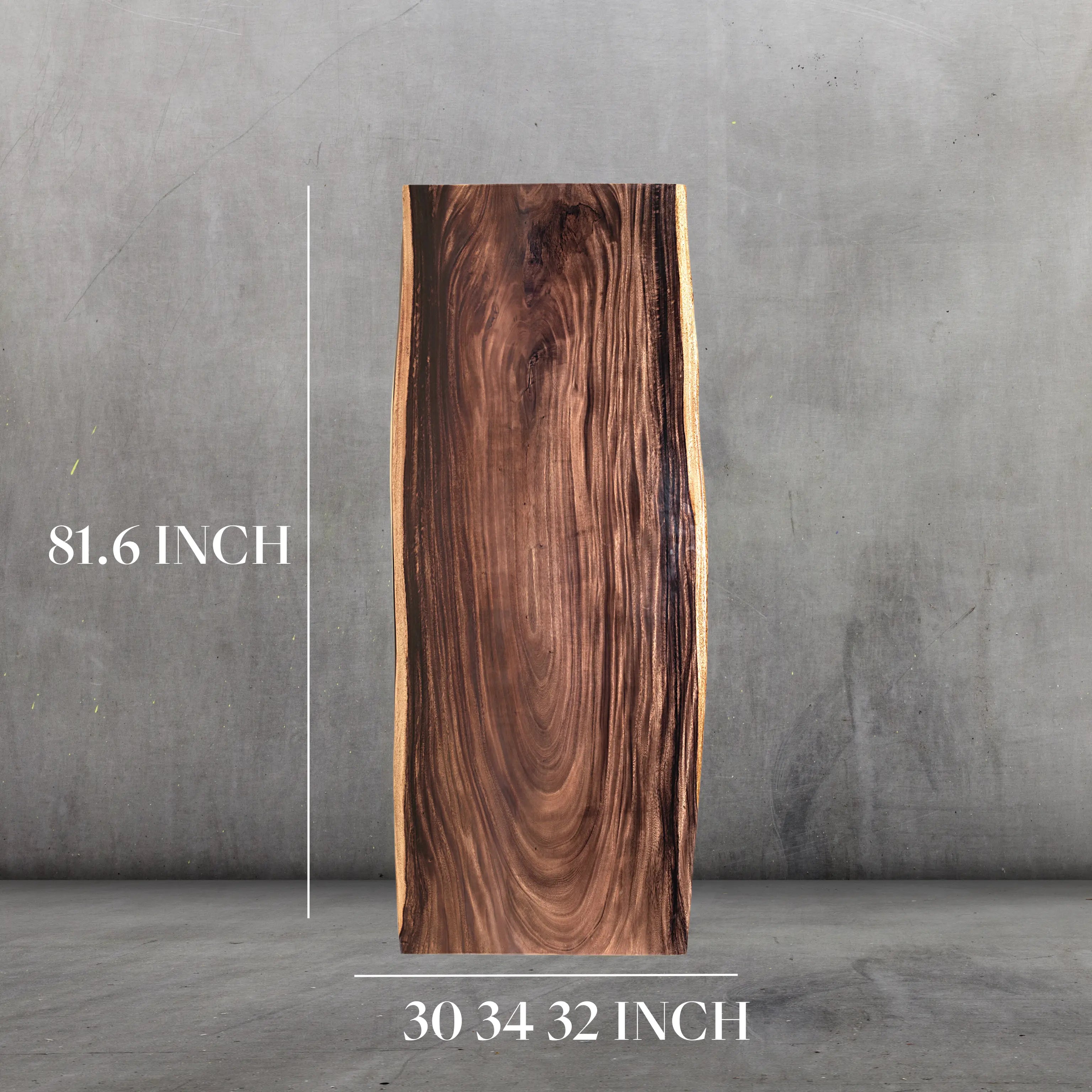 INSTOCK 6.8 FT/81.6''(Length) X 34''(Width) Live edge Handmade Acacia Wood Table Luxury Wood Tables