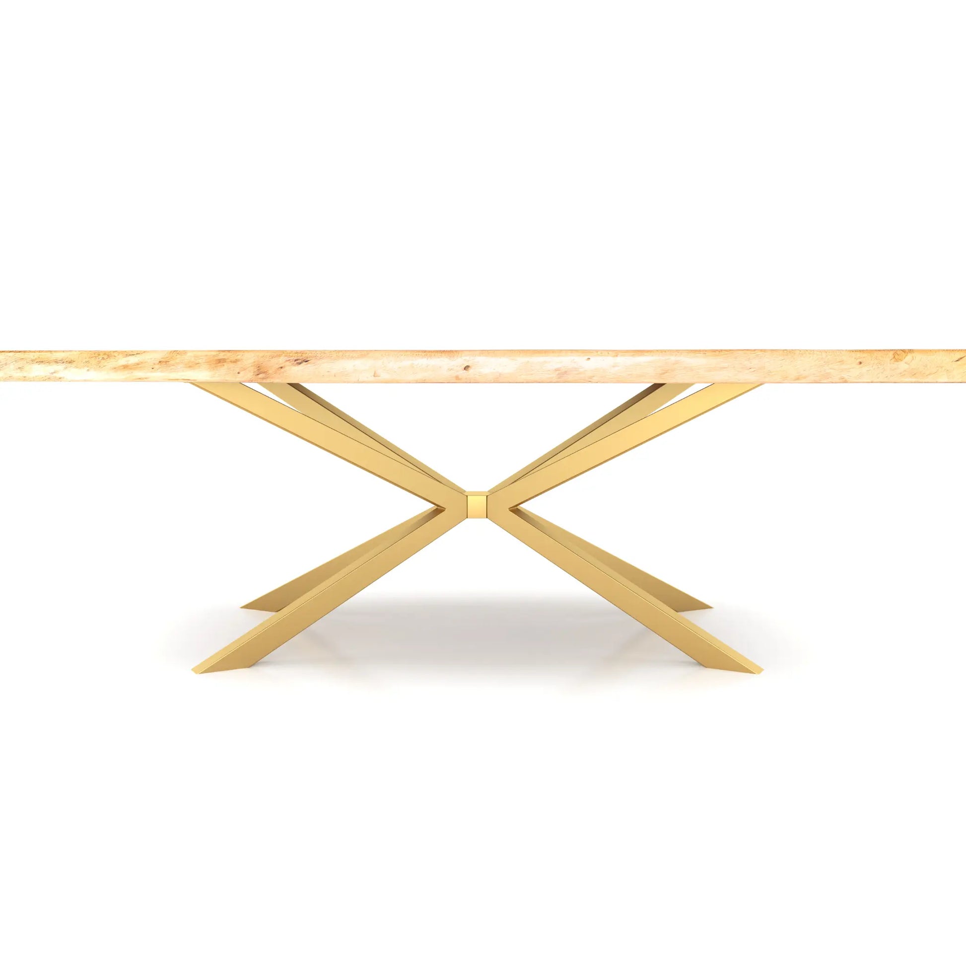 Spider Steel Dining Table Legs Gold Luxury Wood Tables