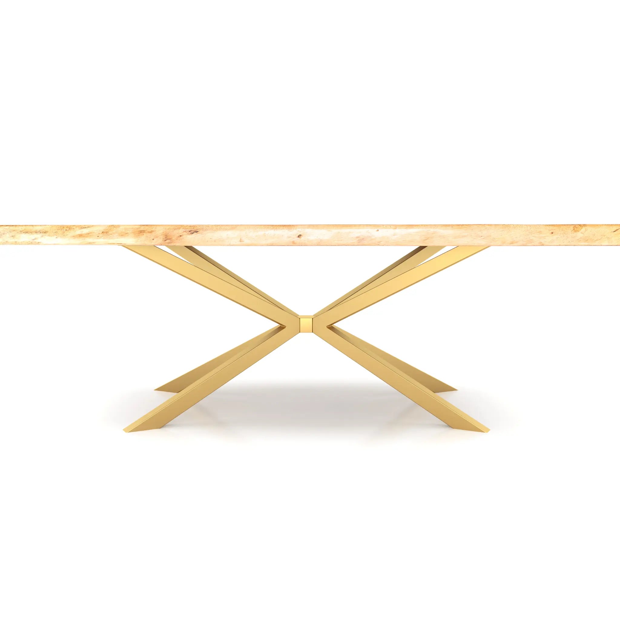 Spider Steel Dining Table Legs Gold Luxury Wood Tables