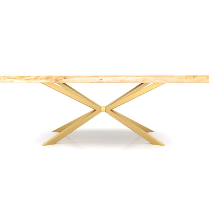 Spider Steel Dining Table Legs Gold Luxury Wood Tables
