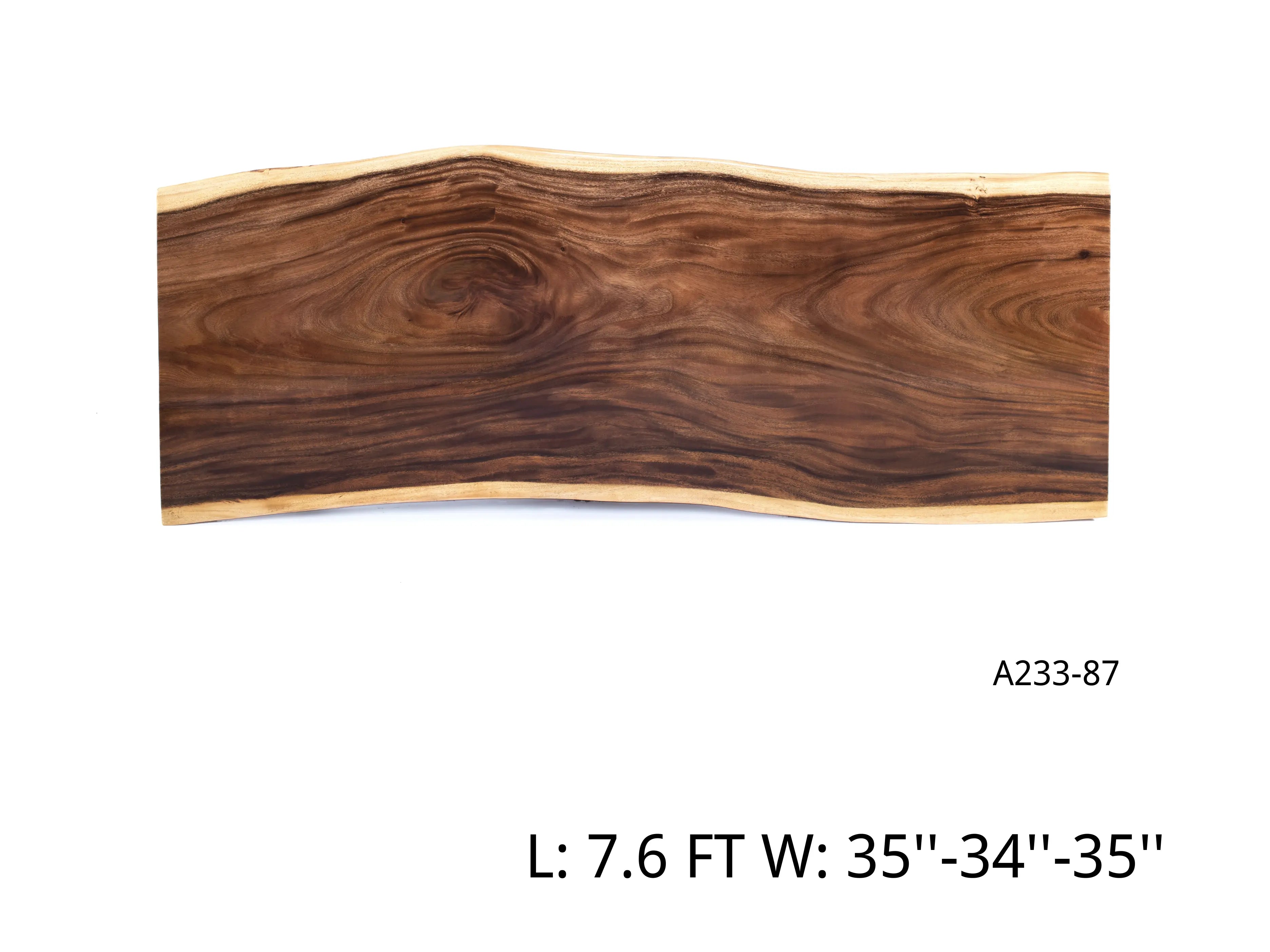 INSTOCK 7.64 FT/91''(Length) X 35''(Width) Live edge Handmade Acacia Wood Table Luxury Wood Tables